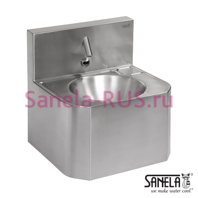 Антивандальная раковина с бесконтактным краном SLUN 72EB арт: 93722 Sanela Чехия (фото, схема)