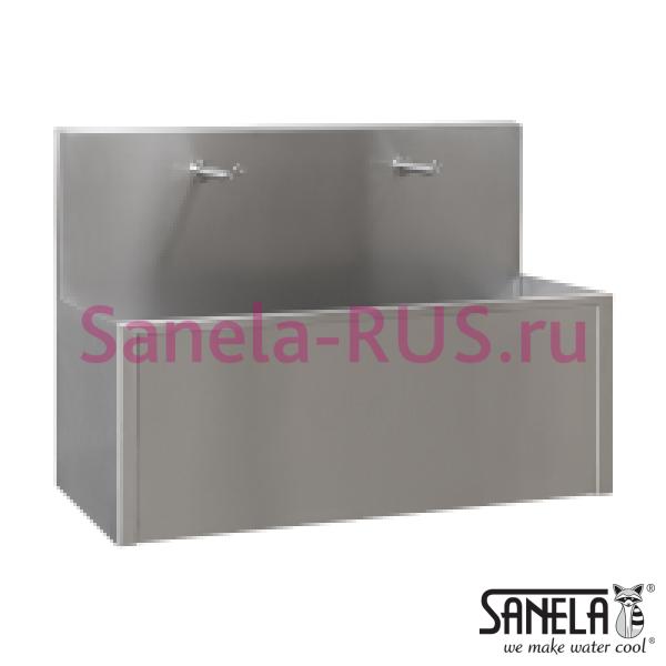 Нержавеющая мойка коллективная 1250мм SLUN 80PA