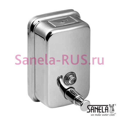 Нержавеющий дозатор жидкого мыла 0,85л SLZN 06 арт: 95060 Sanela Чехия (фото, схема)