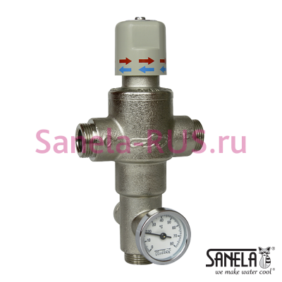 Термостатический вентиль 3/4" SLT 07 арт: 09070 Sanela Чехия (фото, схема)