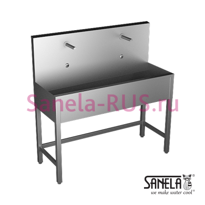 Нержавеющая раковина коллективная на ножках 1250мм SLUN 50E арт: 93501 Sanela Чехия (фото, схема) Нержавеющая раковина коллективная на ножках 1250мм SLUN 50E арт: 93501 Sanela Чехия (фото, схема)