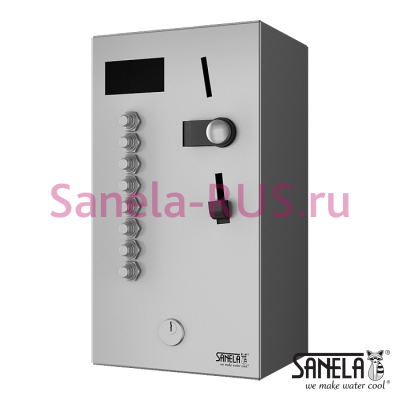 Монетный и жетонный автомат для 2-8 или 12 душей, выбор пользователем SLZA 02LN арт: 88029 Sanela Чехия (фото, схема)